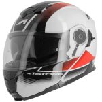 Casque modulable astone rt 1200 vanguard blanc / noir / rouge - xs