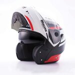 Casque modulable blauer sky ii noir / blanc / rouge mat - s