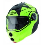 Casque modulable caberg droid patriot noir mat / jaune fluo - l