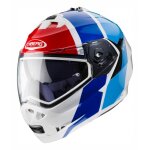 Casque modulable caberg duke ii impact m�tal blanc / rouge / bleu - s
