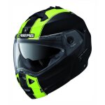 Casque modulable caberg duke ii legend mat noir / jaune fluo - xs