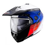 Casque modulable caberg tourmax titan blanc / bleu / rouge - m