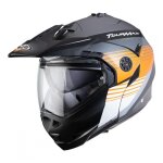 Casque modulable caberg tourmax titan gris anthracite / orange / blanc - m
