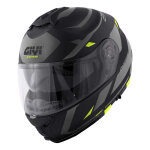 Casque modulable givi x. 21 evo number noir / titanium / jaune mat - l