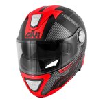 Casque modulable givi x. 23 sydney protect pcbr noir / titane / rouge mat (
