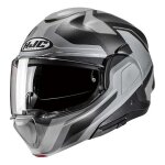Casque modulable hjc f100 bios mc5sf noir / gris mat - s
