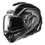 Casque modulable hjc f100 reff mc1 noir / gris brillant - m