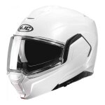 Casque modulable hjc i100 blanc pearl brillant - l