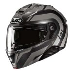 Casque modulable hjc i91 arven mc5 noir / gris brillant - 2xl