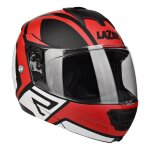 Casque modulable lazer lugano z - generation noir / rouge / blanc - xl