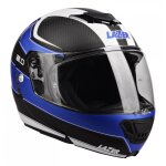 Casque modulable lazer monaco evo 2. 0 carbone / bleu - xxs