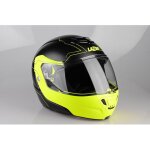 Casque modulable lazer monaco evo droid pure glass noir mat / jaune fluo