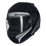 Casque modulable nolan n100 - 6 assoluto 349 noir / argent / blanc - l