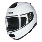 Casque modulable nolan n100 - 6 classico 305 blanc metal brillant - 2xs