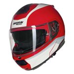 Casque modulable nolan n100 - 6 incognito 345 rouge / blanc / argent brillan