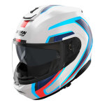 Casque modulable nolan n100 - 6 radiante 358 blanc / bleu / rouge metal - xl