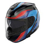 Casque modulable nolan n100 - 6 scia 363 noir / bleu / rouge brillant - 2xs