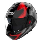 Casque modulable nolan n120 - 1 frenesia 373 noir / rouge brillant - xl