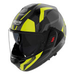 Casque modulable nolan n120 - 1 onirico 377 gris / jaune / noir mat - m