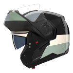 Casque modulable nolan n90 - 3 06 blocco 354 noir / beige / vert - m