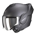 Casque modulable scorpion exo - tech evo carbon solid noir mat - xl