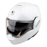 Casque modulable scorpion exo - tech evo pro solid blanc perle - xl