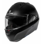Casque modulable shark evo es blank mat noir - xs
