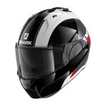 Casque modulable shark evo es endless blanc / noir / rouge - xs
