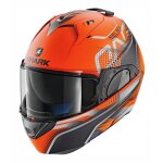 Casque modulable shark evo - one 2 keenser mat orange / noir / anthracite - x