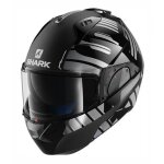 Casque modulable shark evo - one 2 lithion dual noir / chrome / anthracite -