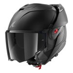 Casque modulable shark oxo dark shadow black mat - xl