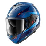 Casque modulable shark oxo mekarium blue / chrome / orange - l