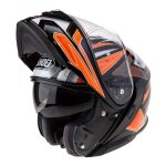 Casque modulable shoei neotec 3 anthem tc - 8 noir / gris / orange - s