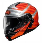 Casque modulable shoei neotec ii splicer tc - 8 orange / rouge / gris / blanc -