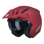 Casque quad kenny miles solid red - xs
