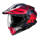 Casque trail / adventure hjc rpha60 spielberg red bull mc21sf bleu / rouge