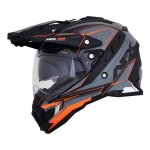 Casque trail afx fx41ds eiger gris / orange - s