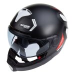 Casque transformable nolan n30 - 4 tp inception noir mat / blanc - s