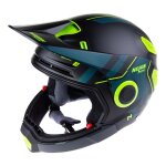 Casque transformable nolan n30 - 4 xp parkour noir mat / vert - m