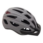 Casque v�lo city polisport citygo gris mat avec lumi�re - 52 - 59