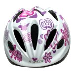 Casque v�lo enfant perf girly blanc taille s