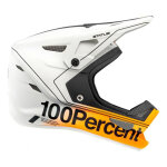 Casque v�lo int�gral 100% status blanc / orange - xl