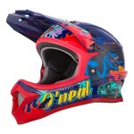 Casque v�lo int�gral enfant o'neal sonus rex multicolore / rouge / bleu