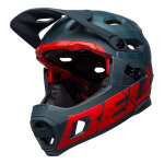 Casque vtt hybride bell super dh spherical mips bleu / rouge - s