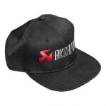Casquette akrapovic noire logo rouge visi�re plate