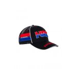 Casquette baseball honda racing collection hrc 2 stripes blanc / noir / ro