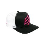 Casquette bud racing big icon blanc / rose