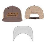 Casquette bud racing trainning camp cuir marron