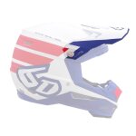 Casquette casque cross 6d atr - 2 stripe rouge / blanc