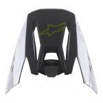 Casquette casque cross alpinestars s - m5 bond argent / jaune fluo / militar
